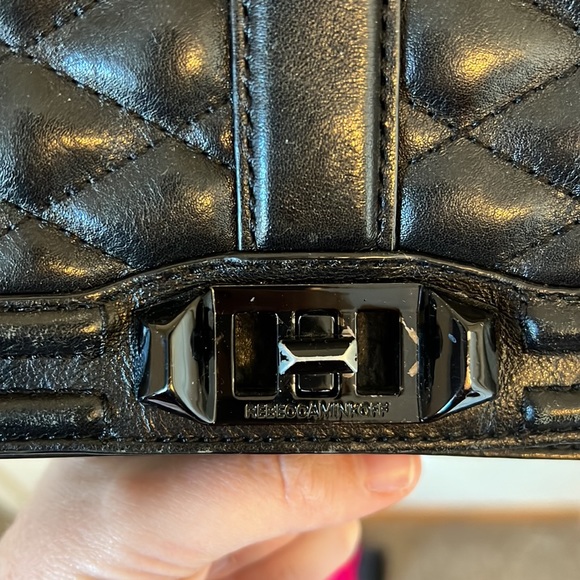 Rebecca Minkoff Black Quilted Leather Crossbody Purse - Picture 4 of 13